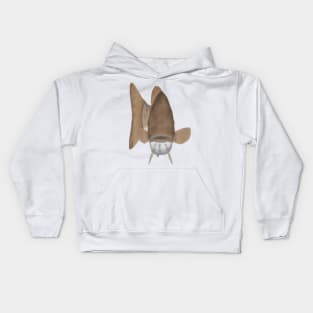 Smallmouth Bass - Fish head Kids Hoodie